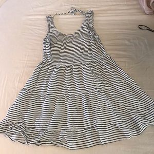 a dress! by h&m divided with b&w stripes